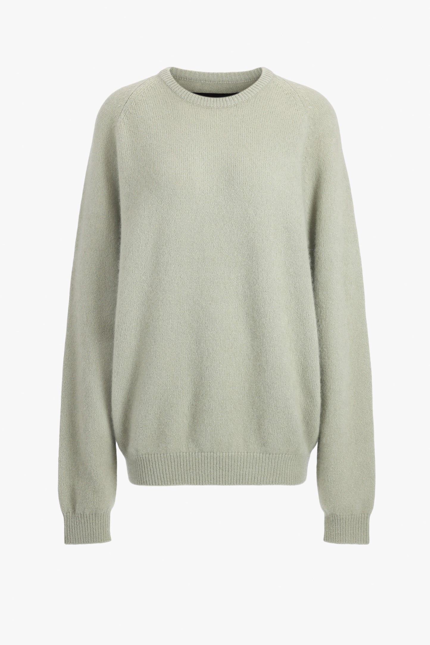 Sweater BF R-Neck in White Tea