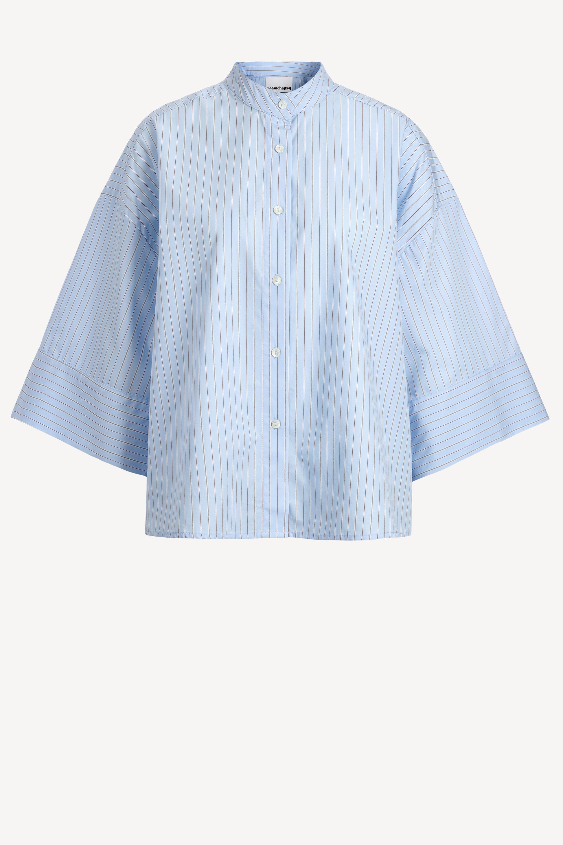 Bluse Boxy Striped in Light BlueSea Me Happy - Anita Hass