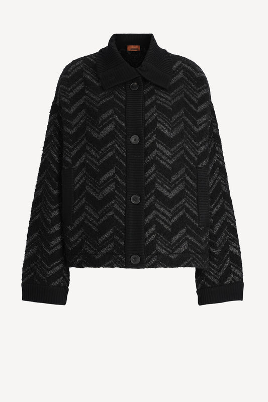 Boucle Cardigan in Schwarz/SilberMissoni - Anita Hass