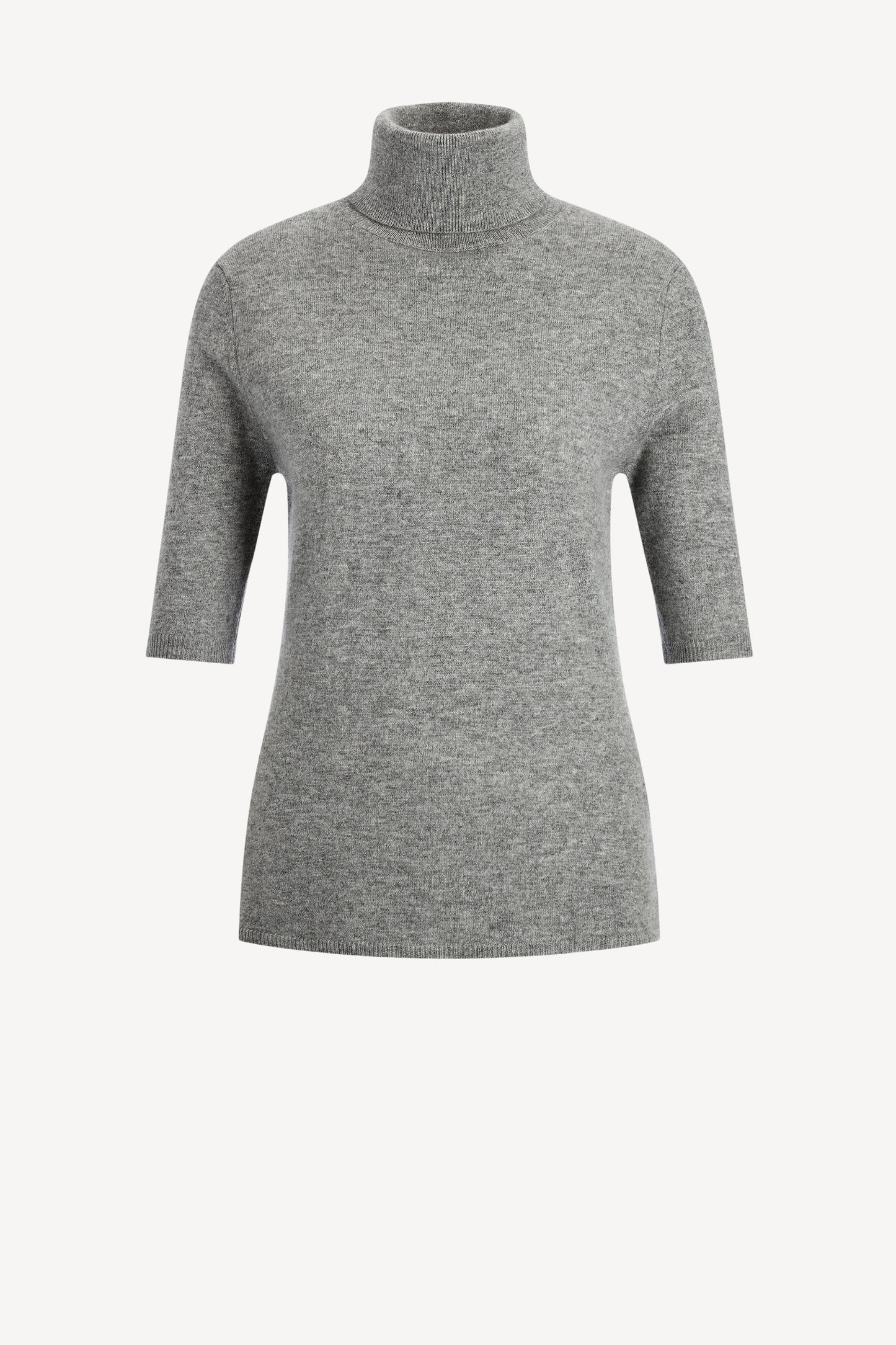 Strickshirt Turtleneck in Grey MelangeAllude - Anita Hass