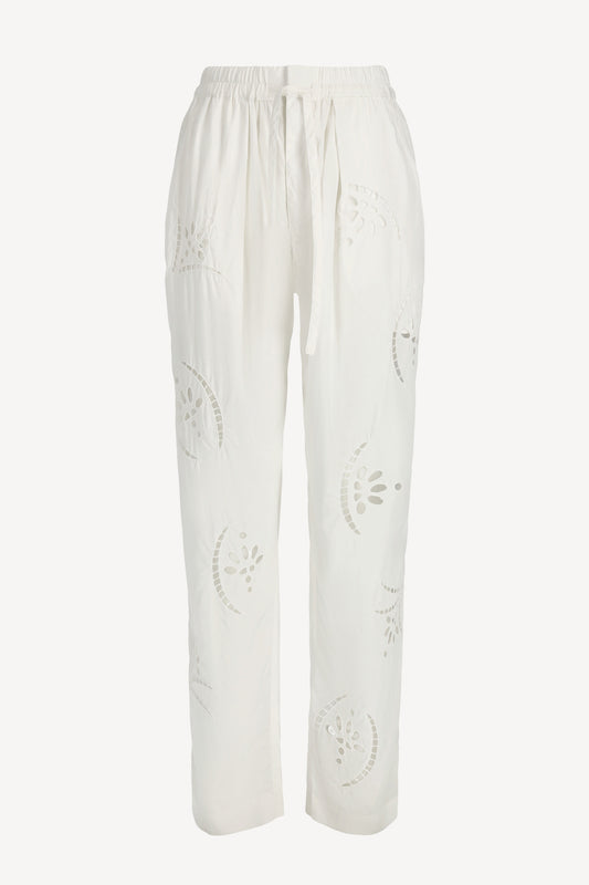 Hectorina trousers in white