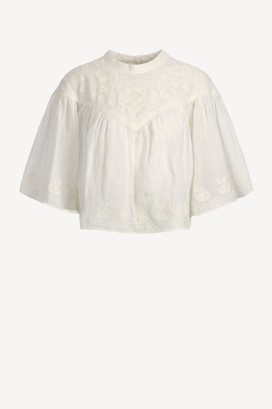Elodia blouse in white