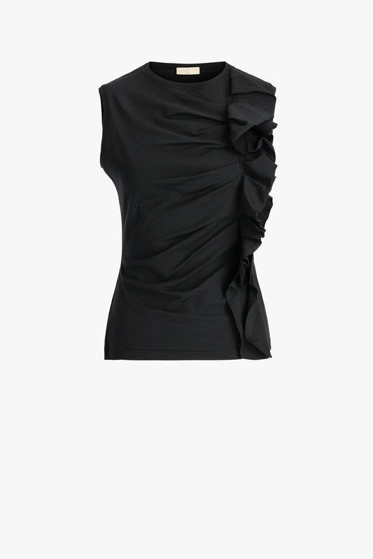 Top Clio Ruched in Noir