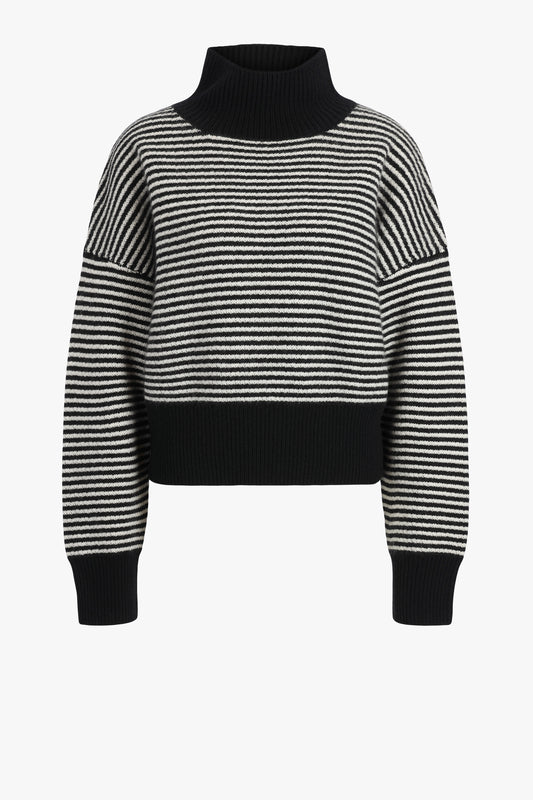 Florine Stripe sweater in black