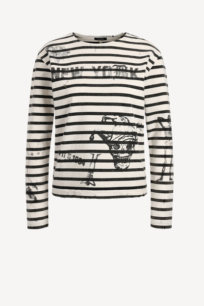 Longsleeve Patch Breton in Schwarz/WeißR13 - Anita Hass