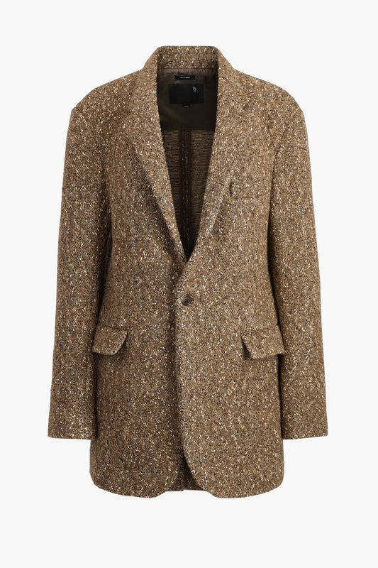 Blazer Ragged in Dark Camel/BrownR13 - Anita Hass