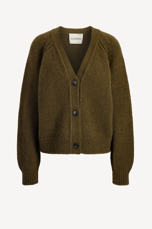 Cardigan in Clover GreenClosed - Anita Hass