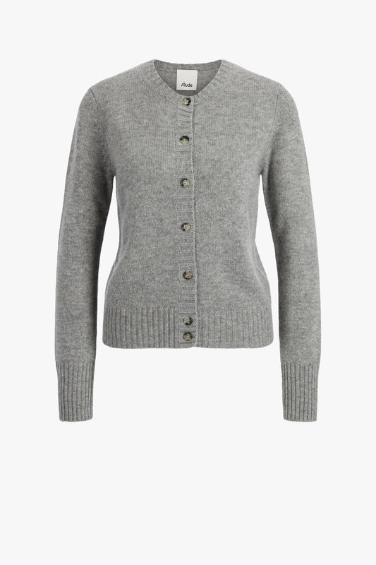 Cardigan Round in Heather Grey