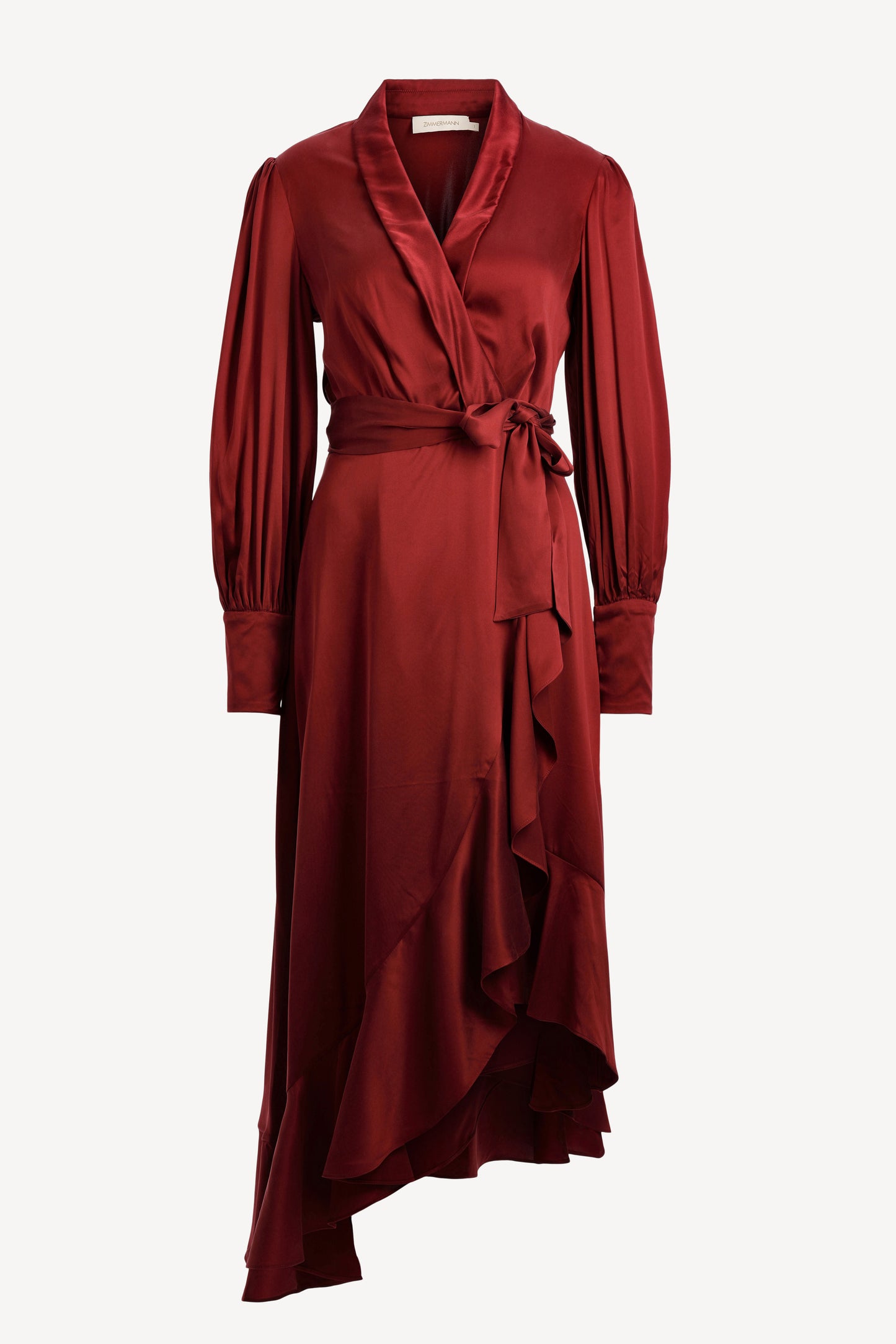 Kleid Silk Wrap Midi in BurgundyZimmermann - Anita Hass