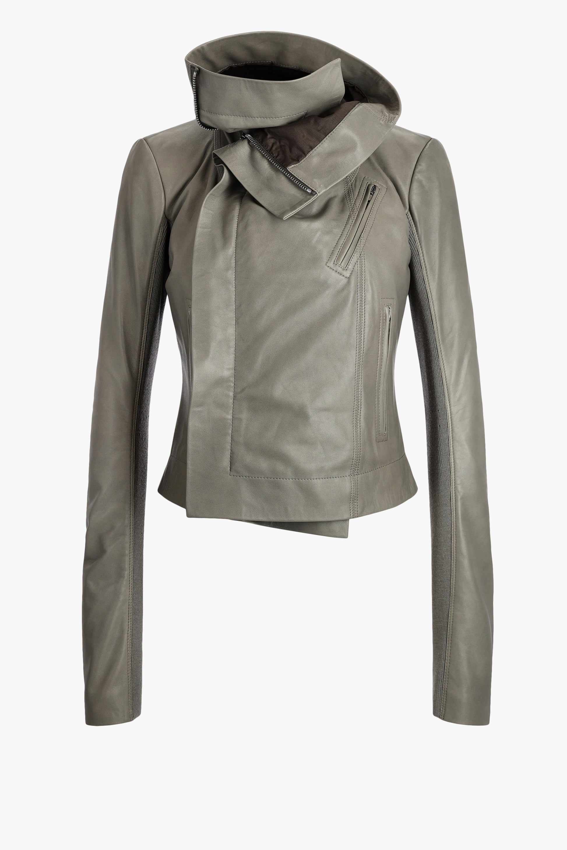 Lederjacke in Washed IndigoRick Owens - Anita Hass