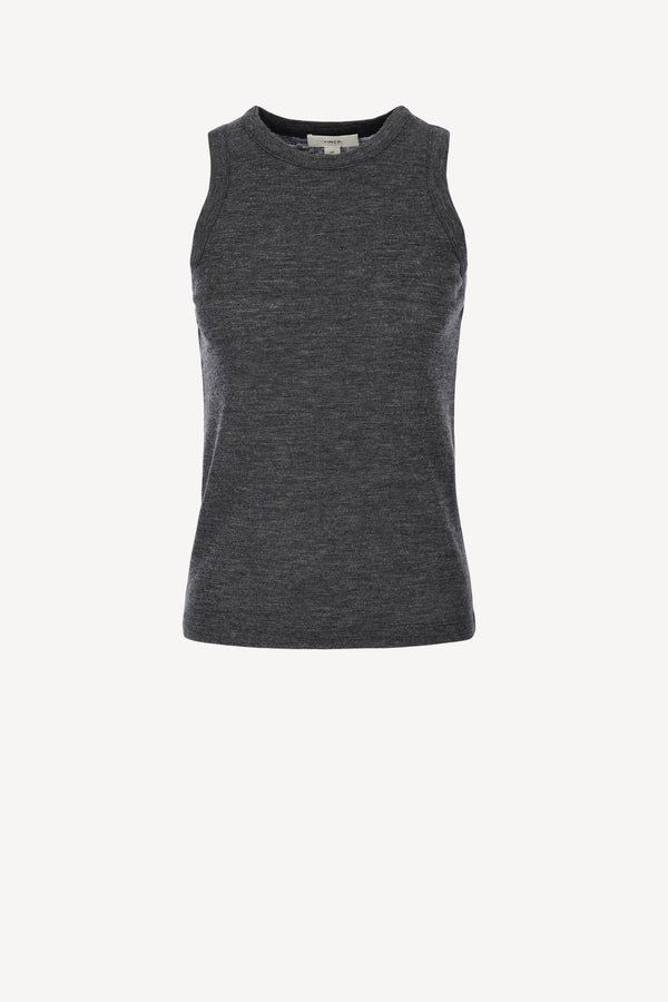 Tank Top High Neck in CharcoalVince - Anita Hass