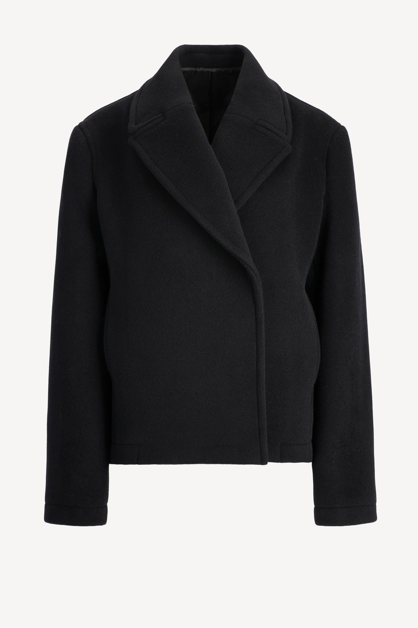 Jacke Cropped Peacoat in SchwarzToteme - Anita Hass