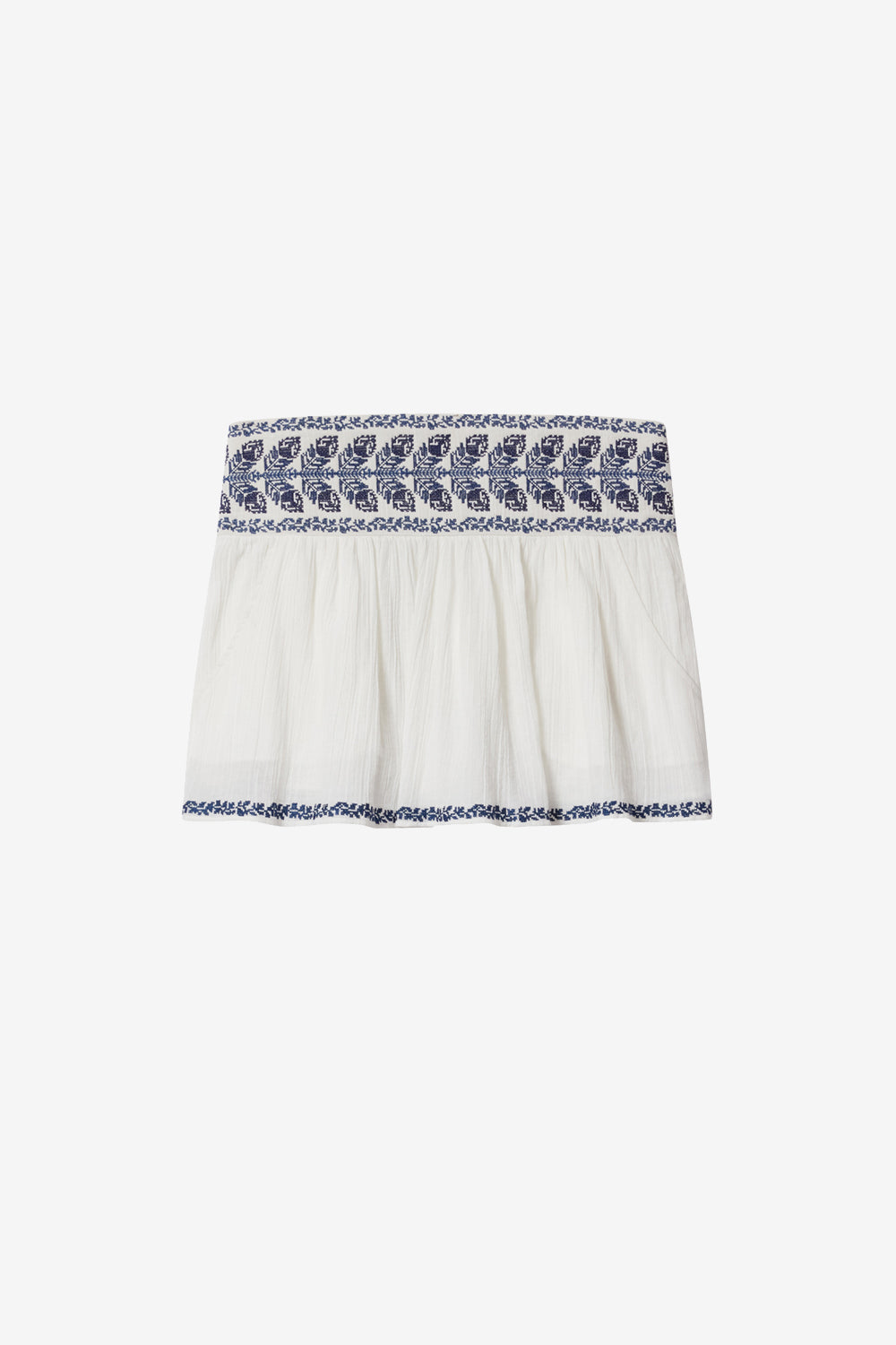 Picadilia skirt in ecru/blue