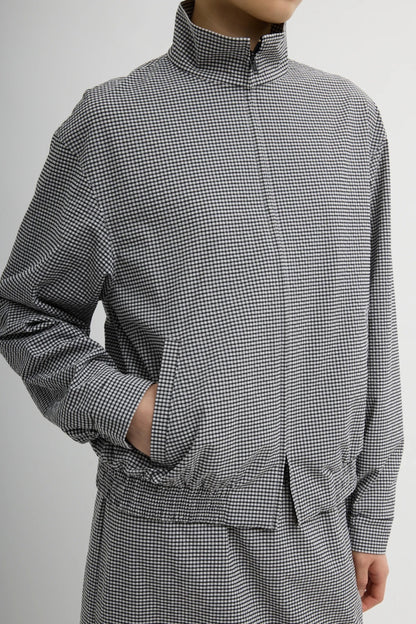 Gingham jacket in Black/White