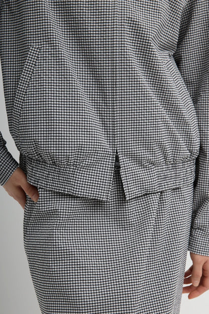Gingham jacket in Black/White