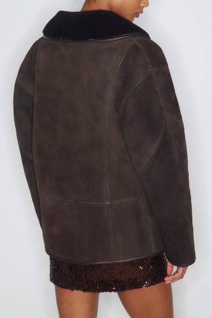 Jacke Shearling in Tatoosh Dark Chocolate