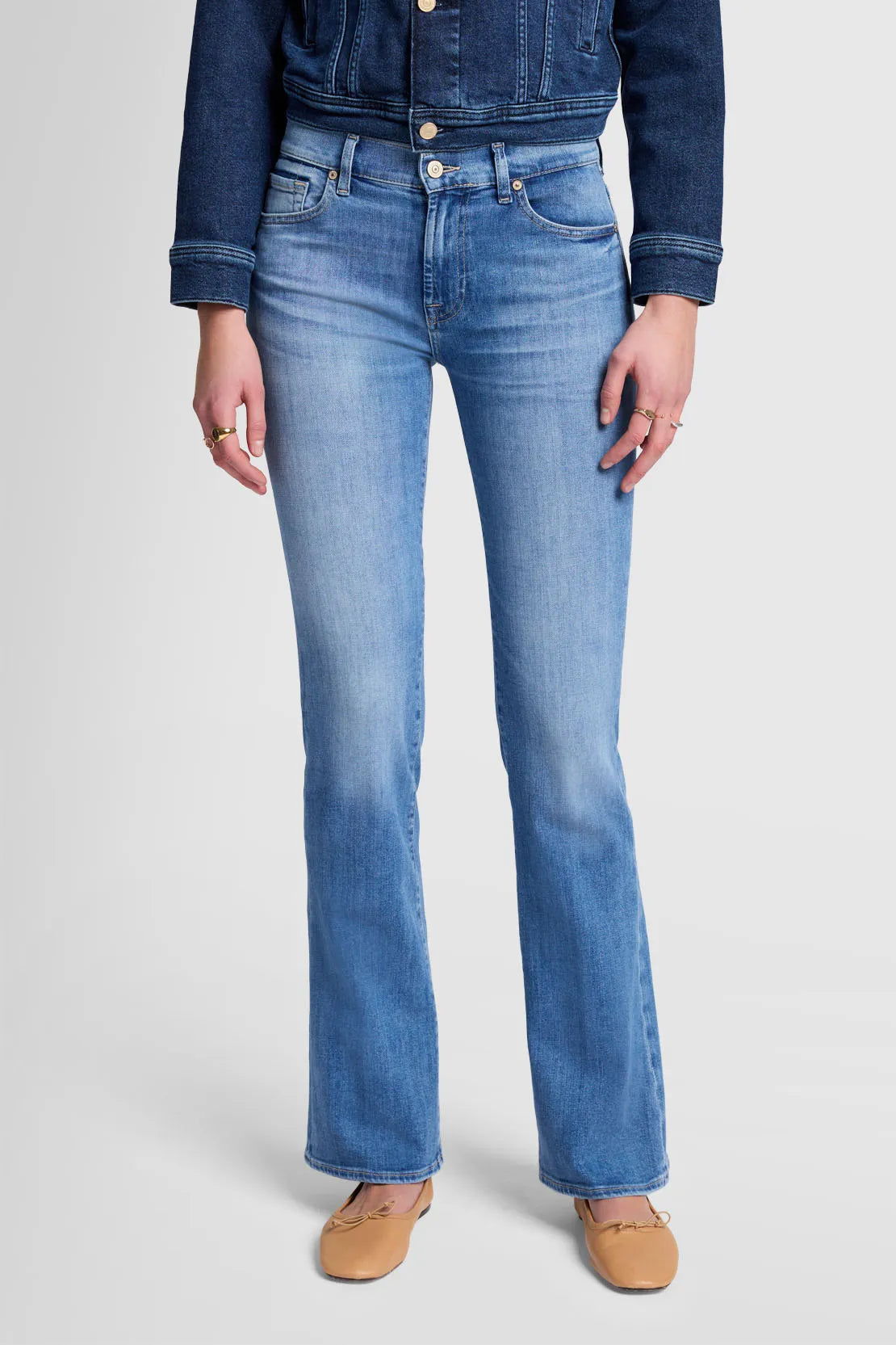 Jeans Bootcut Mare in Light Blue7 For All Mankind - Anita Hass