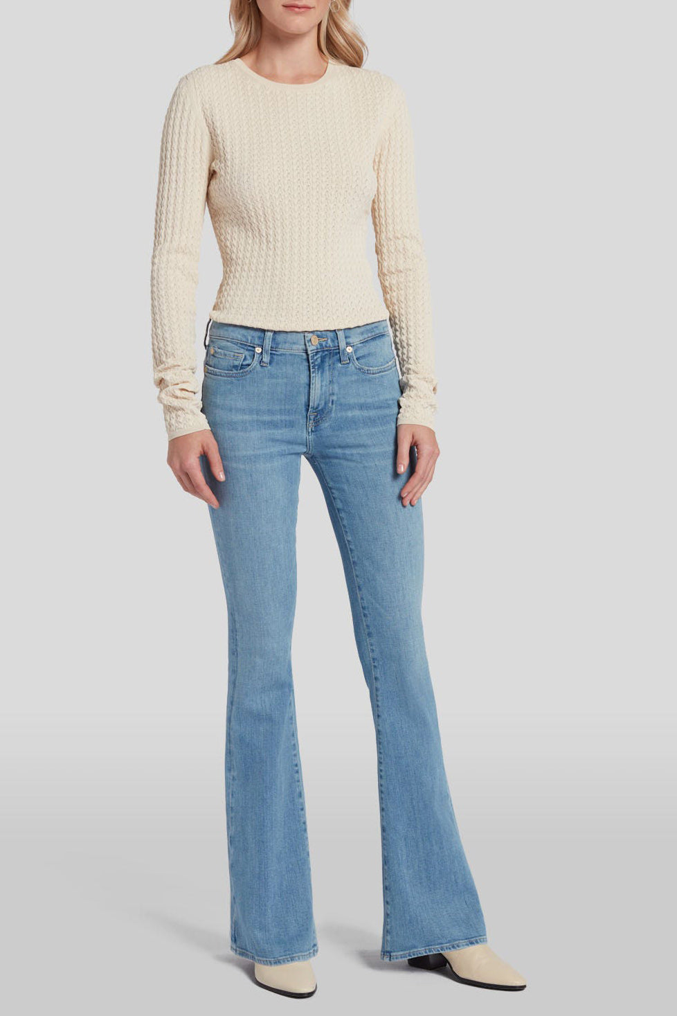 Jeans HW Ali Slim Illusion in Light Blue7 For All Mankind - Anita Hass