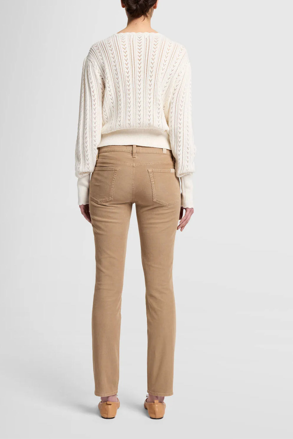 Jeans Roxanne Corduroy in Beige7 For All Mankind - Anita Hass