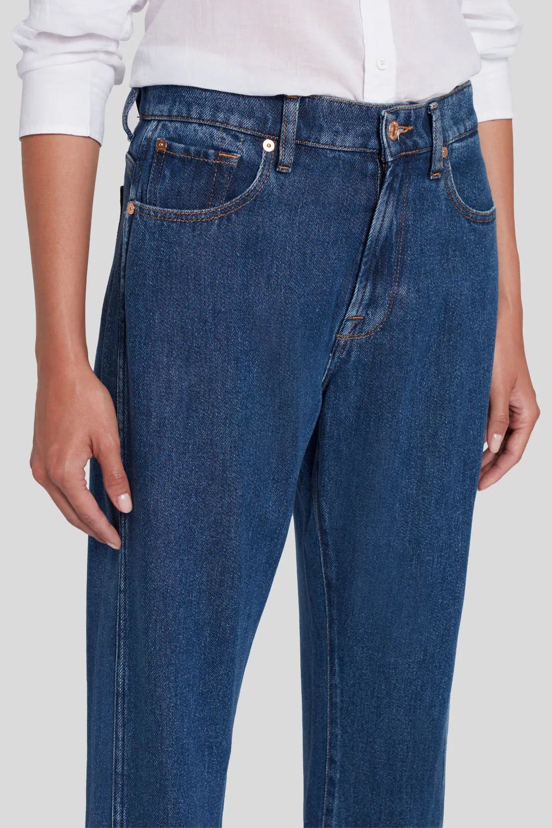 Jeans Tess Dolly in Mid Blue7 For All Mankind - Anita Hass