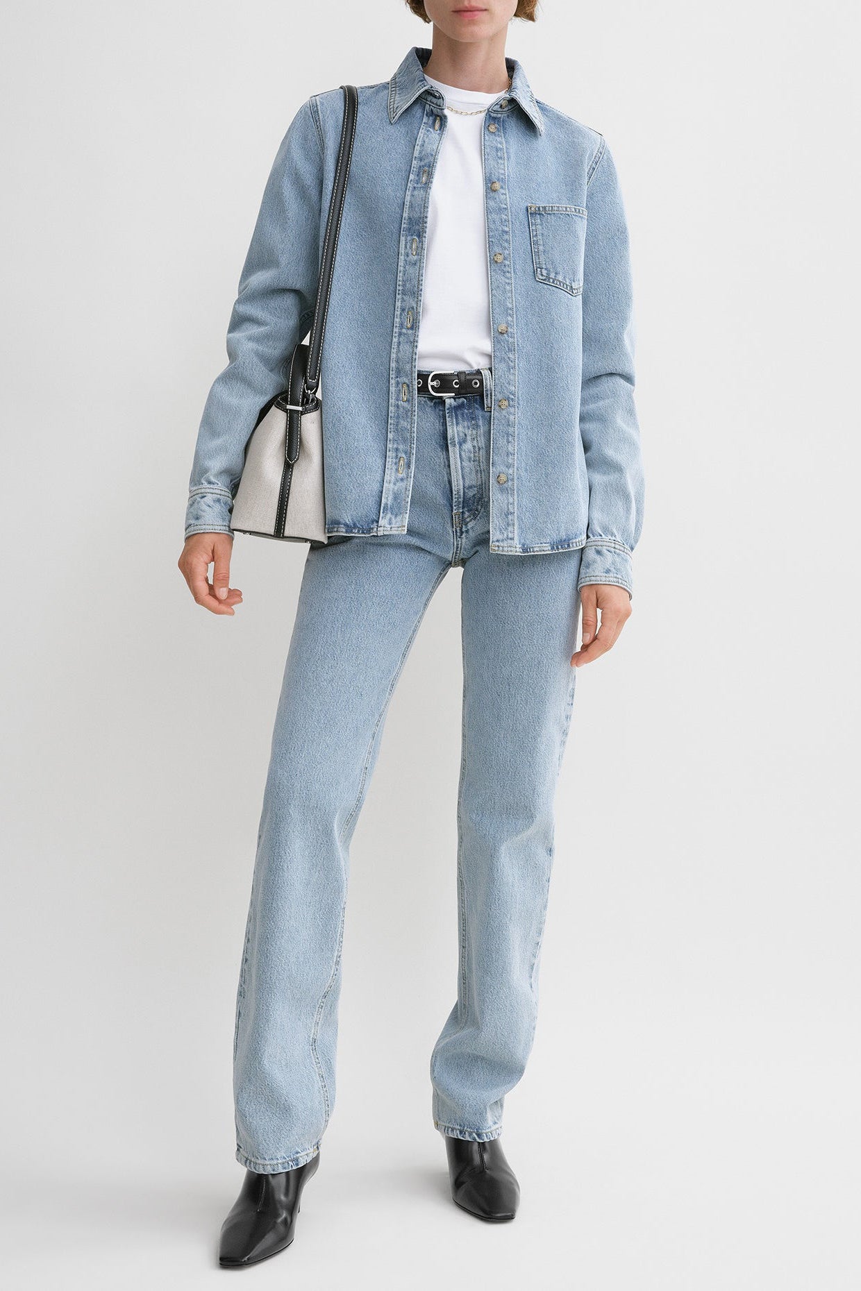 Jeanshemd Petite in Cool BlueToteme - Anita Hass