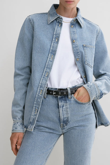 Jeanshemd Petite in Cool BlueToteme - Anita Hass