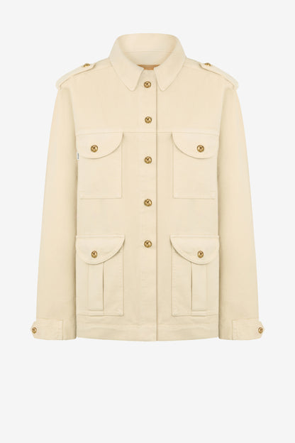 Jeansjacke Sahariana in Nariida AlmondBlazé Milano - Anita Hass