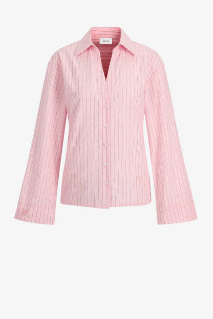 Bluse Linen Love Tailored in Rosa/BraunAnita Hass - Anita Hass