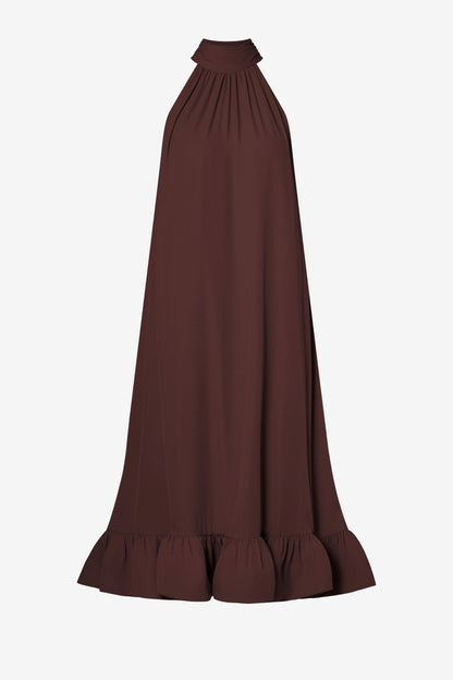 Sabrina dress in espresso