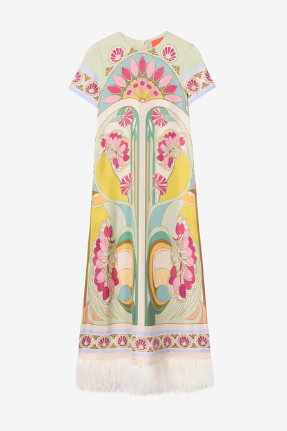 Kleid Swing Feather in Tulip Placée GreenLa Double J - Anita Hass