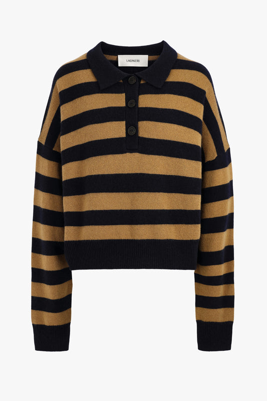 Strickpolo Celia in Grün/NavyLadneri - Anita Hass