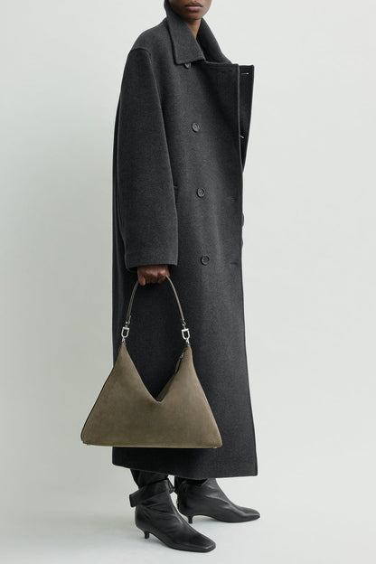 Kordtasche Bevel in Dark Taupe SuedeToteme - Anita Hass