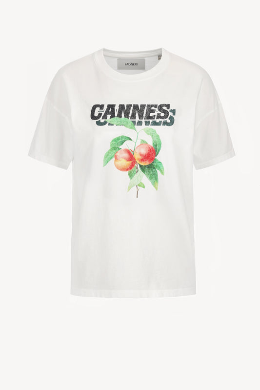T-shirt Cannes en blanc