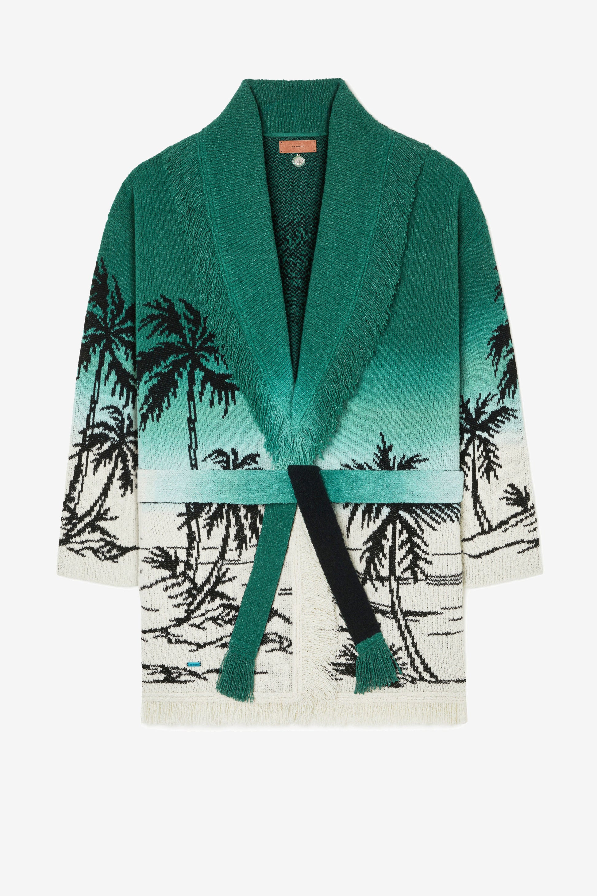 Cardigan Wave Bloom in Nature/GreenAlanui - Anita Hass