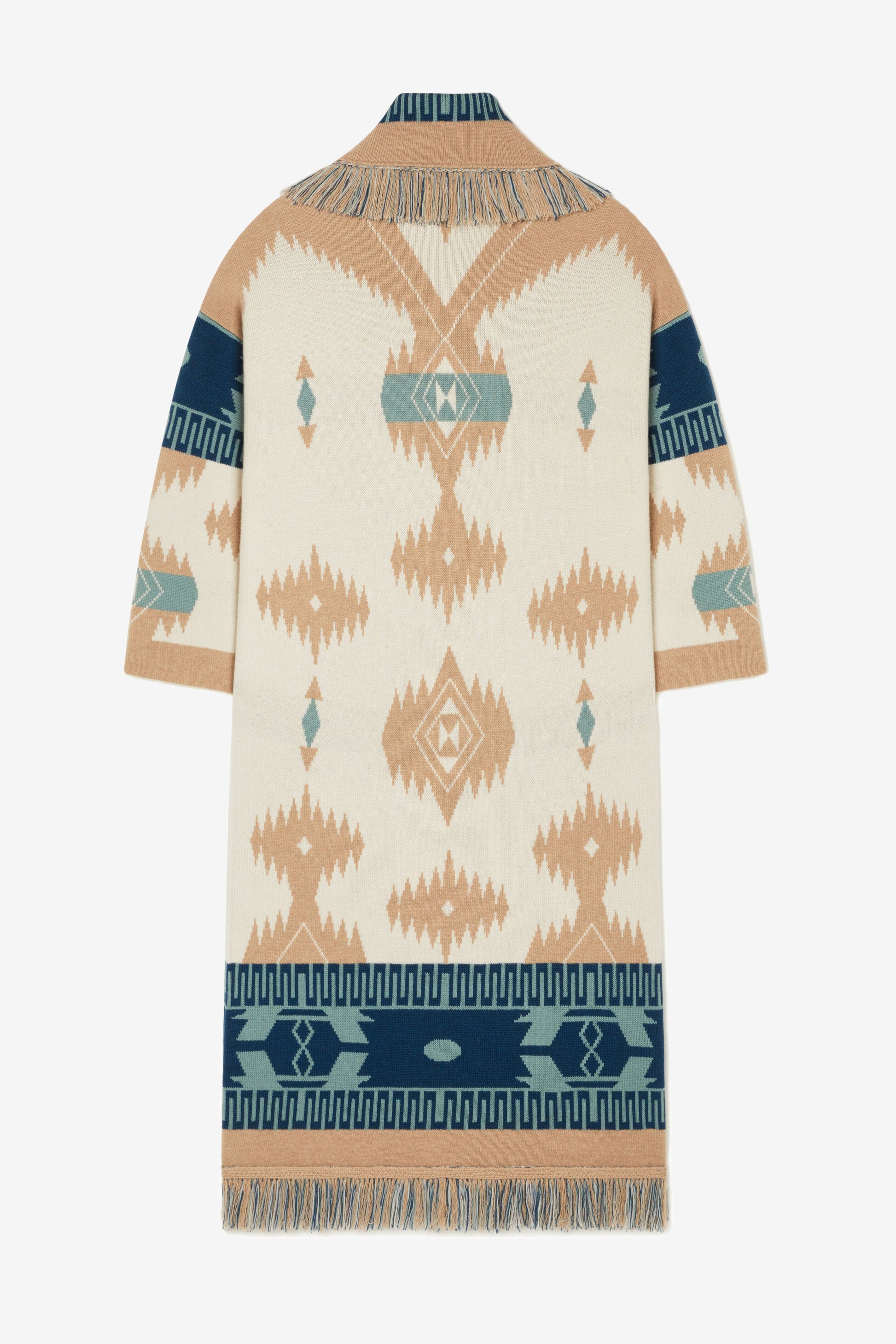 Strickmantel Icon Jacquard in SandAlanui - Anita Hass