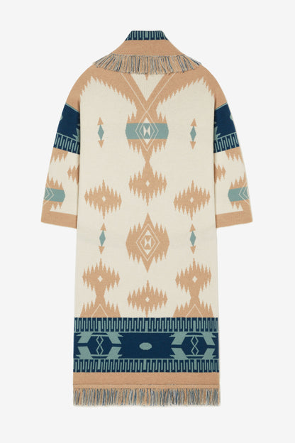 Strickmantel Icon Jacquard in SandAlanui - Anita Hass