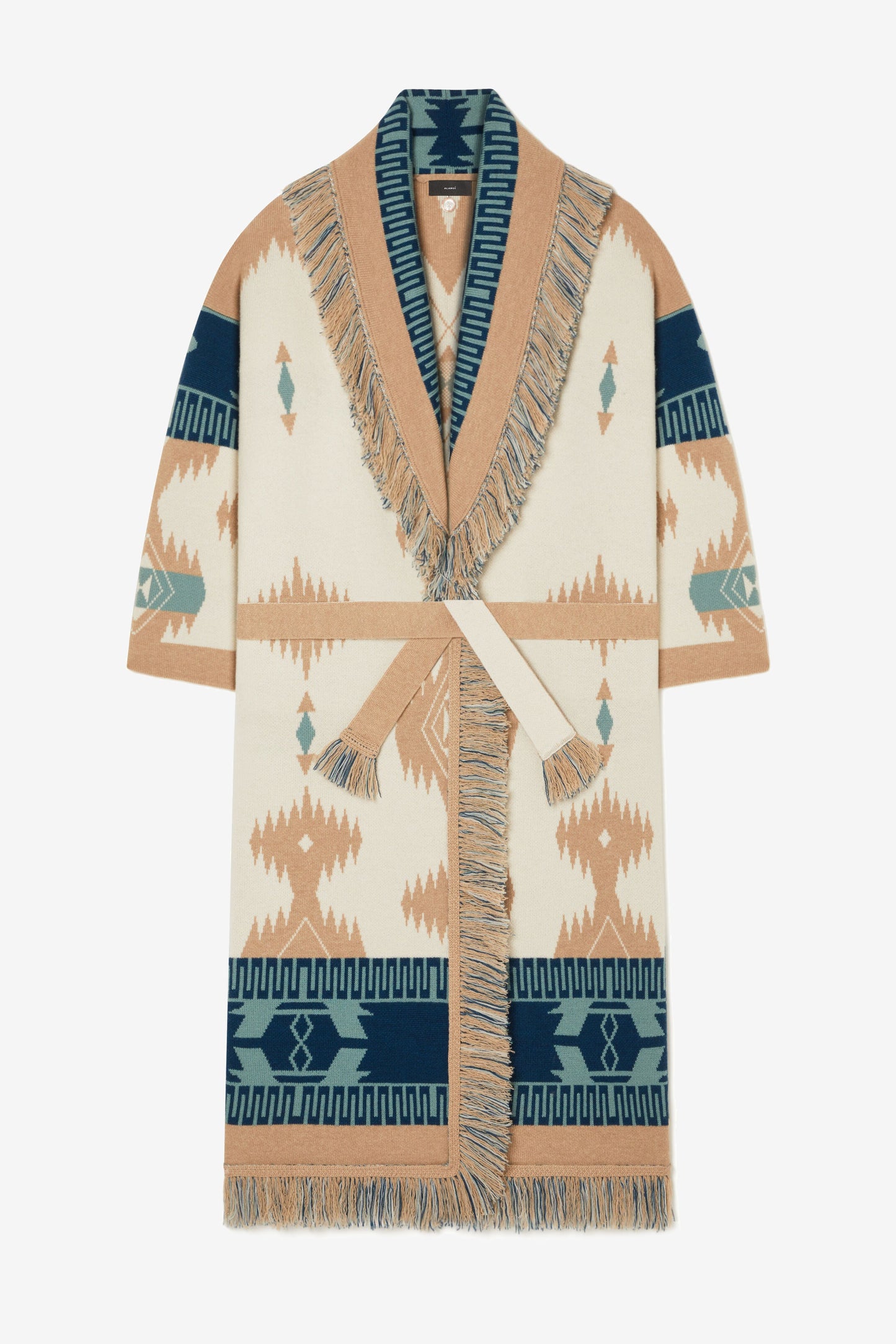 Strickmantel Icon Jacquard in SandAlanui - Anita Hass