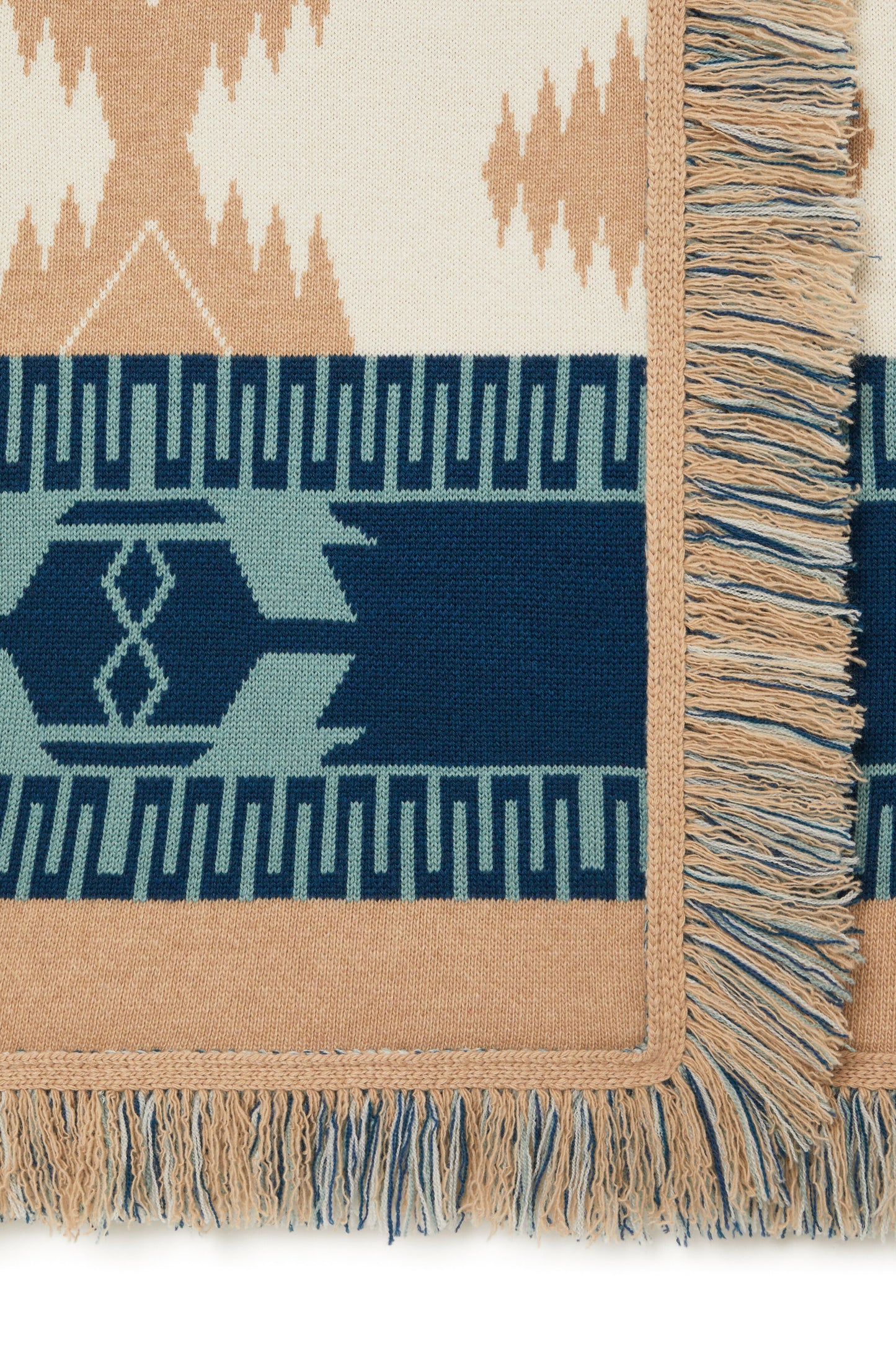 Strickmantel Icon Jacquard in SandAlanui - Anita Hass