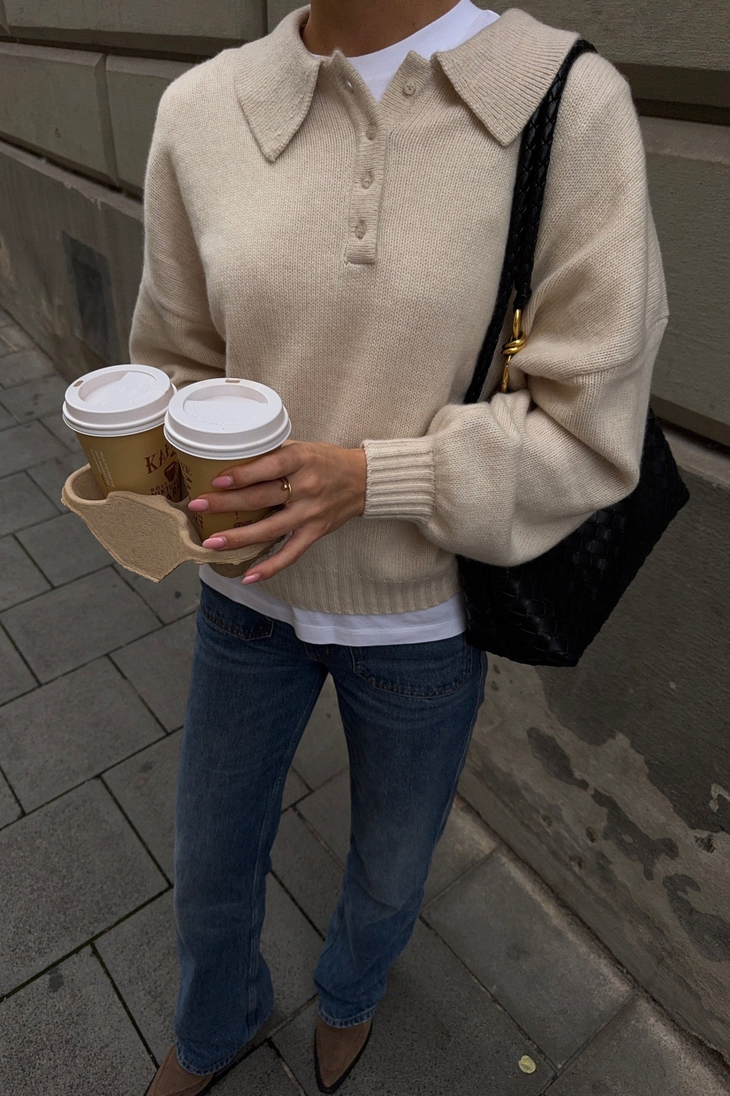 Strickpolo Nia in EcruLadneri - Anita Hass