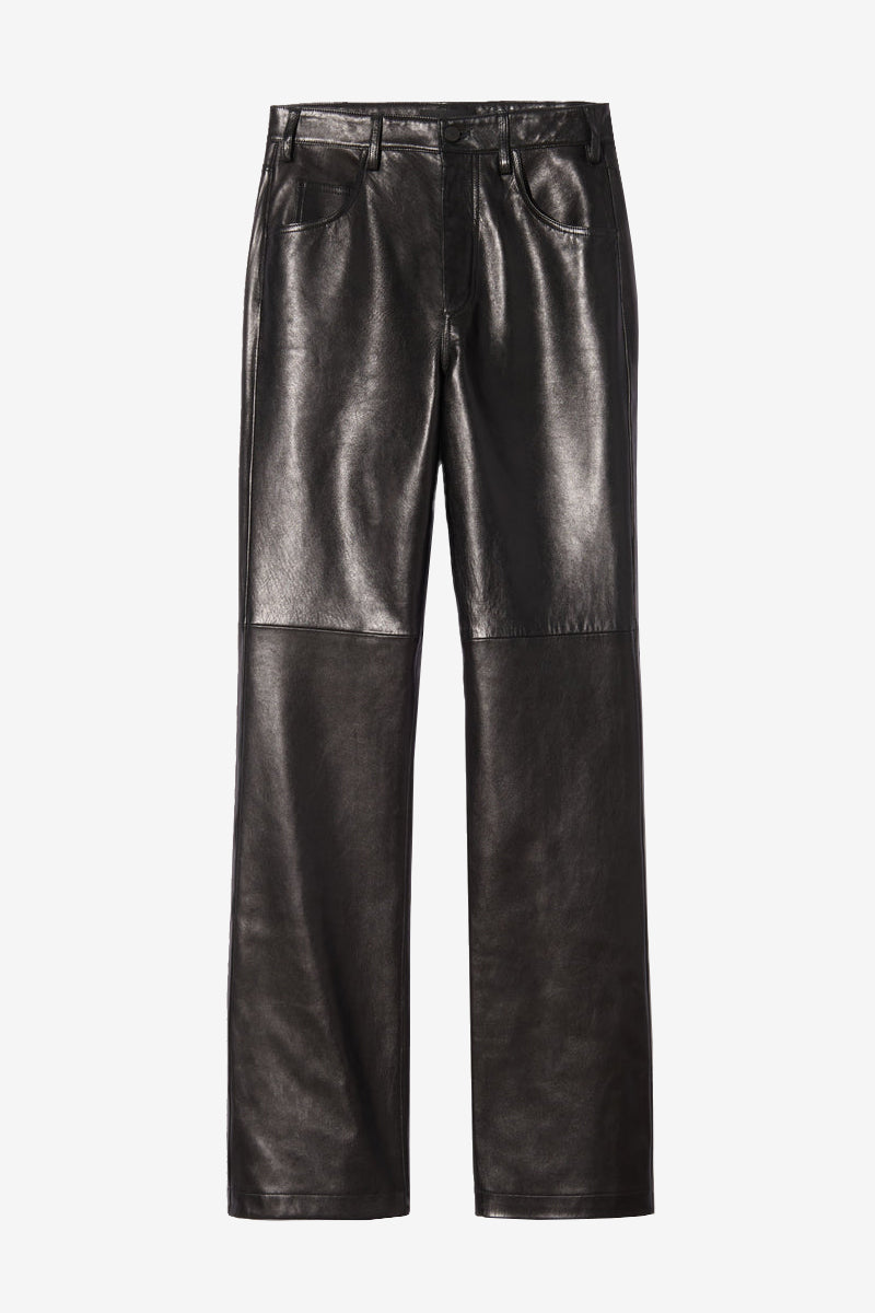Joan leather trousers in black