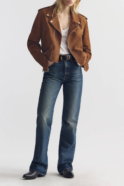 Evel leather jacket in Martora