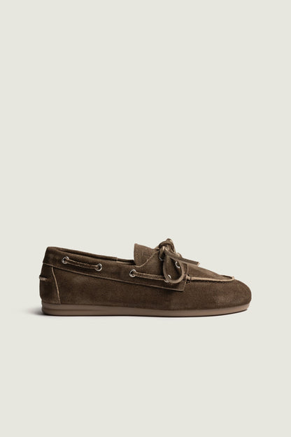 Loafer Boat Brushed in Dark BrownPosa - Anita Hass