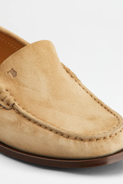 Loafer Golden Studs in Beige SuedeTod's - Anita Hass