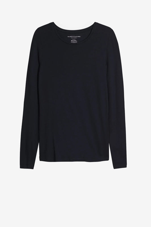 Longsleeve Ally in NavyMajestic Filatures - Anita Hass