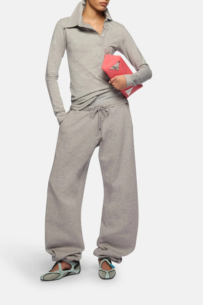 Longsleeve Asym in Light Grey MelangeThe Attico - Anita Hass