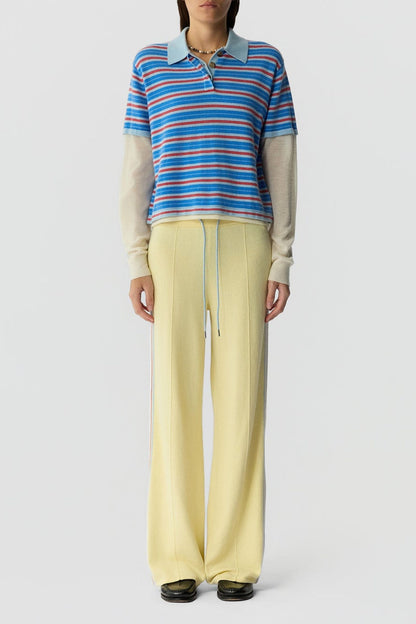 Longsleeve Layered Rugby in Clear Sky