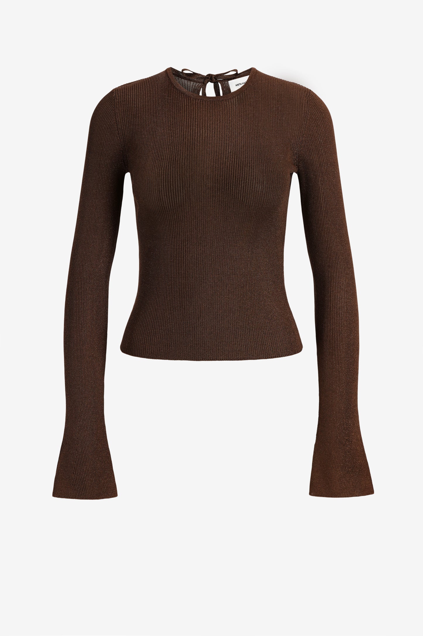 Longsleeve Sunset Glow in Braun Lurex