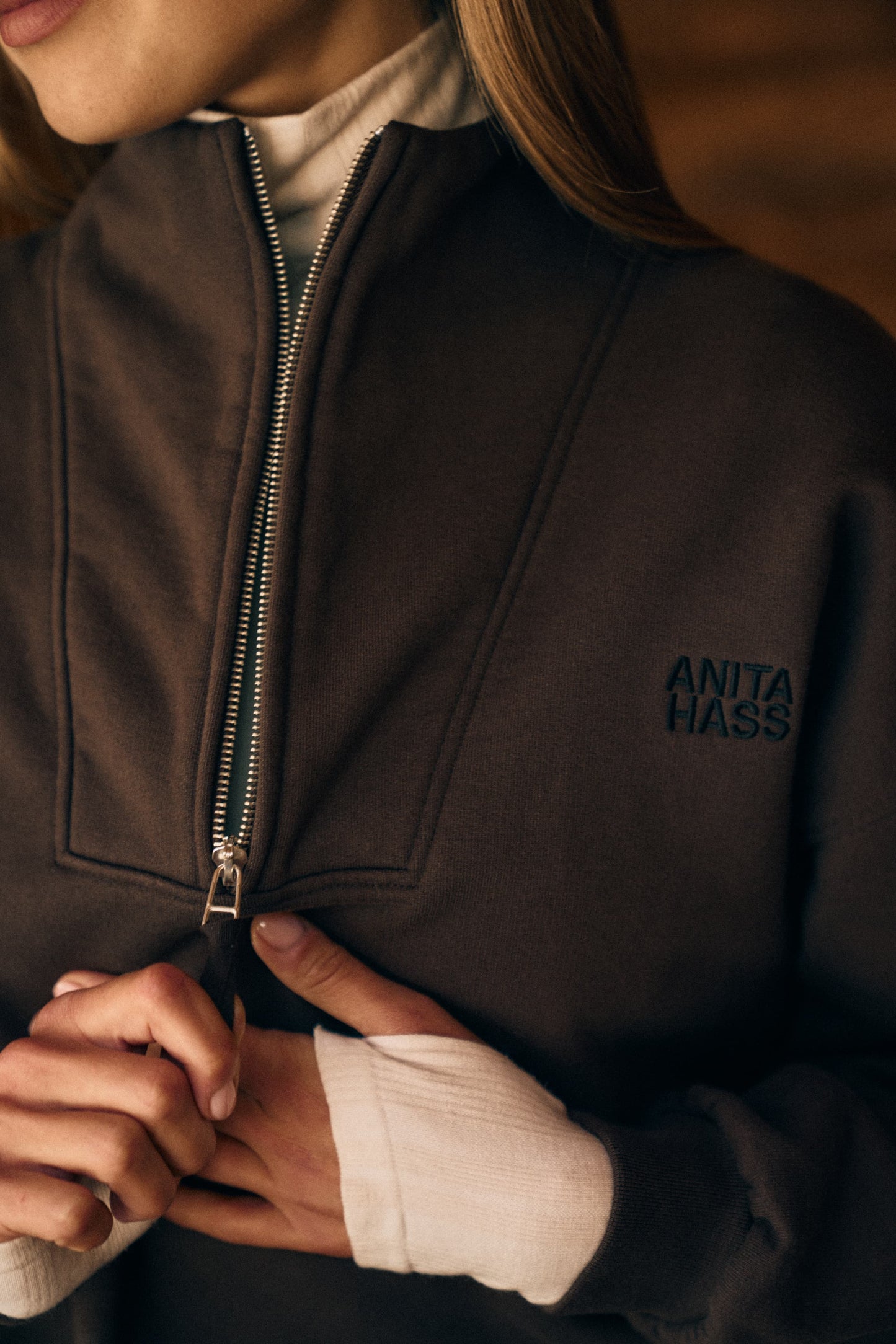 Sweatshirt Storm in Brown