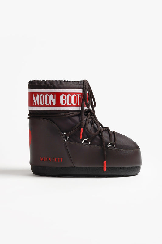 Moon Boot Icon Low 'Heart' in Coffee