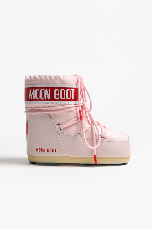 Moon Boot Icon Low 'Heart' in Rosa